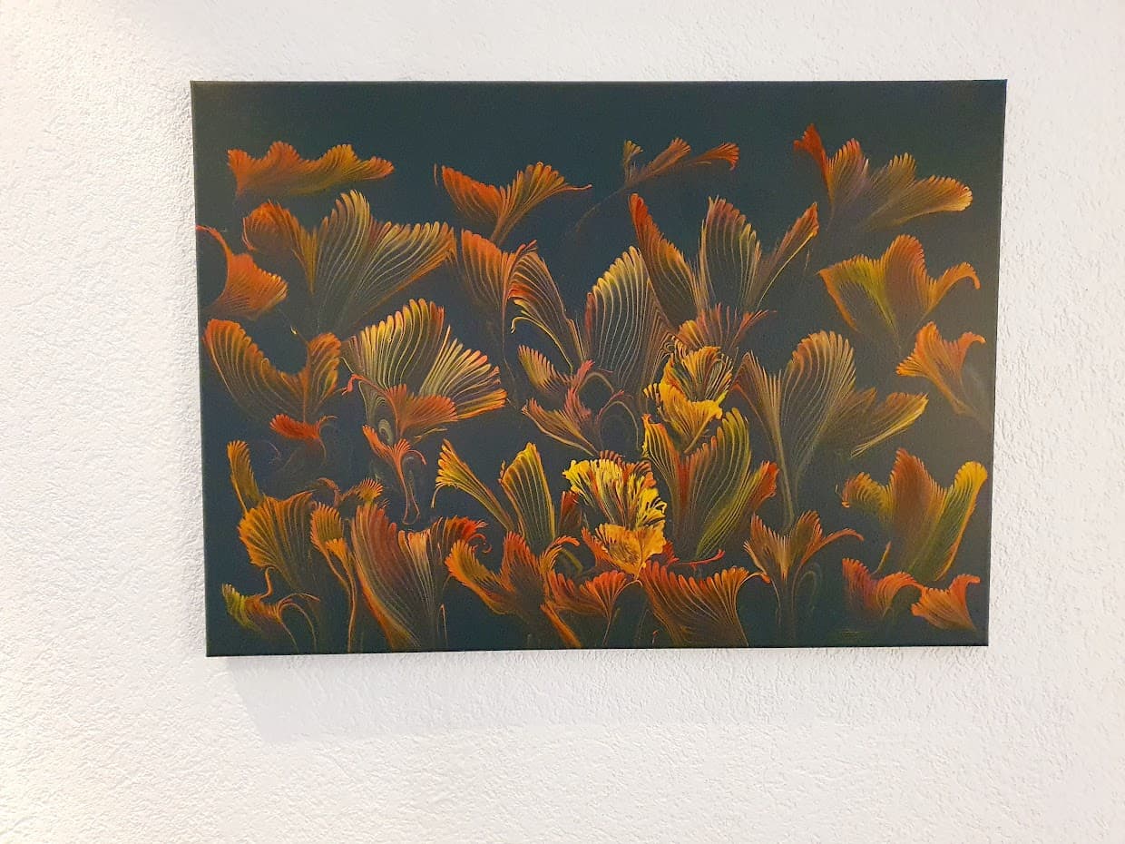 Blumenmeer orange/gelb/rot