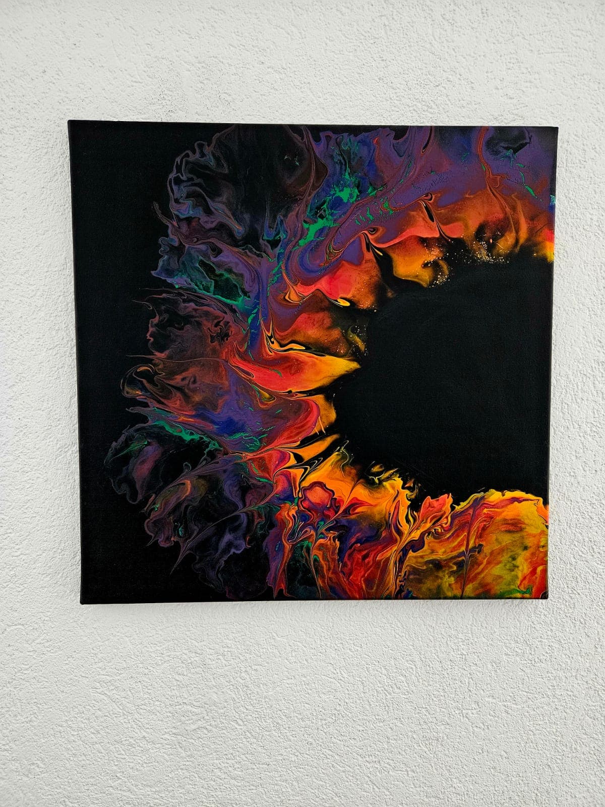 Flammen/schwarz/rot/gelb